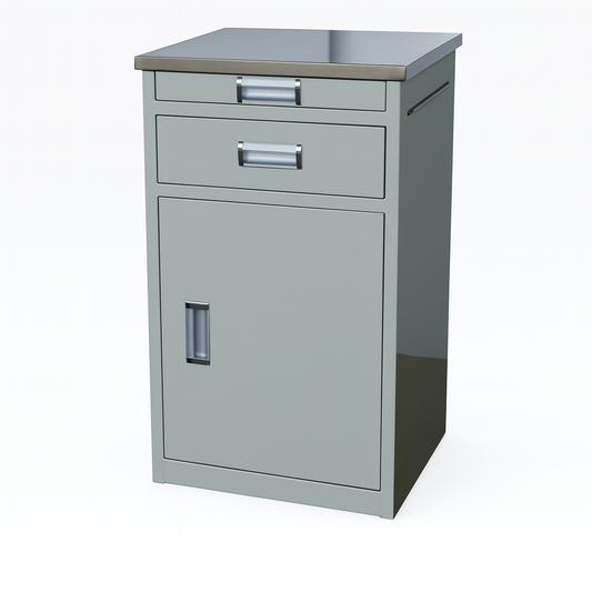 HP-AC01 Stainless steel spray hybrid bedside table