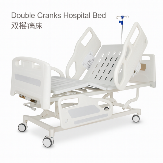 HP-S10 Central control wheel double rocking bed - 4 guardrails