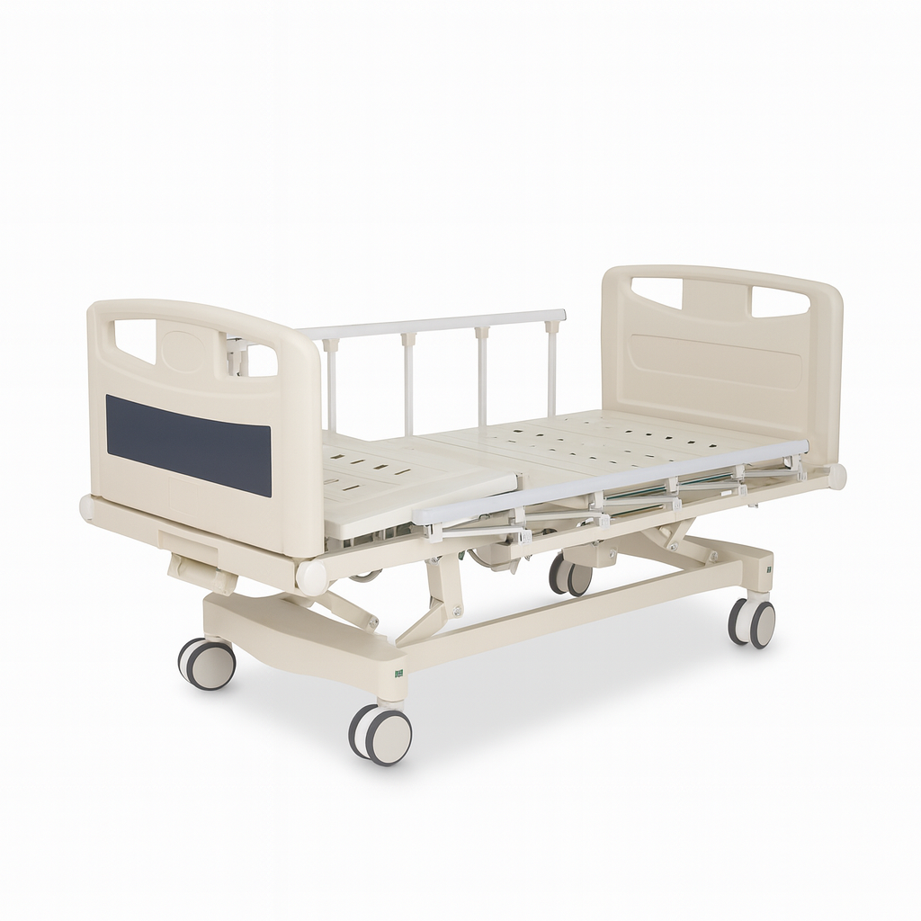 HP-S11 Central control wheel  ABS double rocking  hospital bed