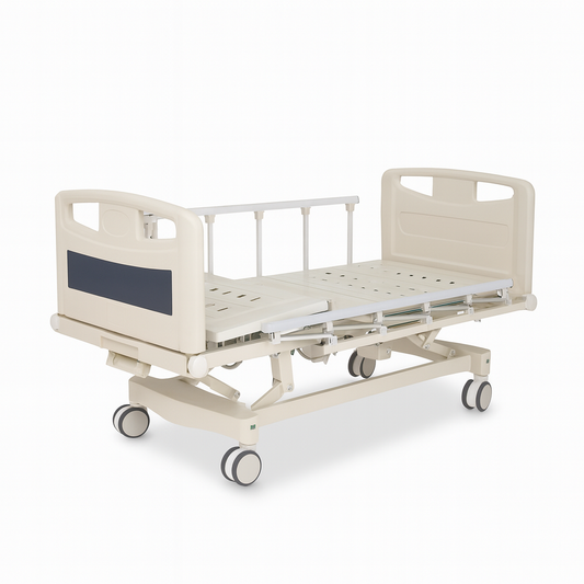 HP-S11 Central control wheel  ABS double rocking  hospital bed
